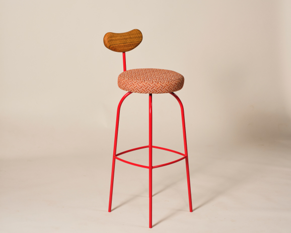 Tiny’s High Stool with Backrest